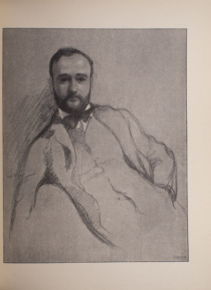 The image is of a half portrait of a man facing front The man has a beard and moustache and is wearing a coat waitcoat dark coloured bowtie and a white collared shirt His left hand appears to be in his pocket The image is vertically displayed