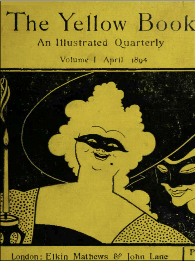 Reproduced cover of The Yellow Book Volume 1.